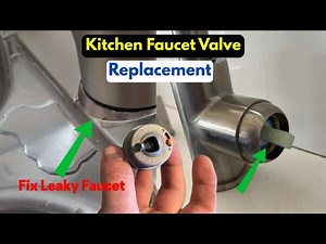 Replacement of a Glacier Bay Kitchen Faucet Valve | Fix Leaky Faucet ||