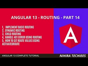 routing in angular 13 (dynamic routing + child routing + handling 401 error + get routing data) #17