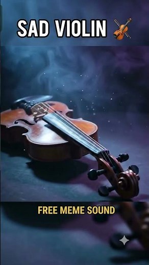 Sad Violin Sound Effect for Video Creators!
