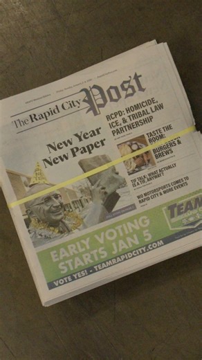 The Rapid Post now has a printed weekend edition! Check these locations to pick up a free weekly copy starting this Friday. https://rapidcitypost.com/print-locations/ Or get it in the mail at rapidcitypost.com/subscribe for only $8.95/month. Our first 200 subscribers will get a tote, sticker, and magnet. #rapo | Rapid City Post