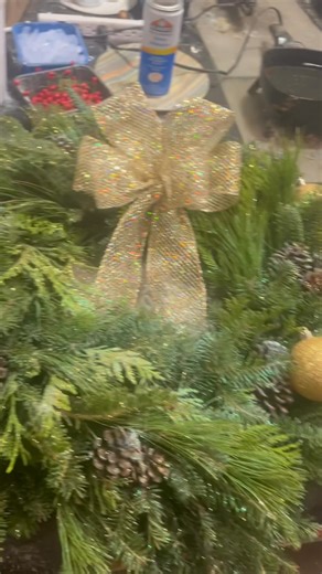 Our first weekend of making these beautiful fresh & fragrant Christmas wreaths. | Jazzi's Flower Center