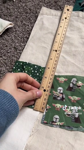 DIY Tote Bag Made Out Of Fabric Scraps