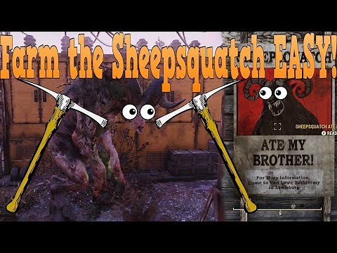 Sheepsquatch FARMING Locations Guide || Fallout 76