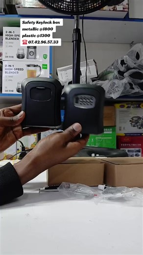 🔐 Key Lock Box 🔢 Combination lock – no physical key needed ✅️ Available in plastic & metallic options 🔒 Strong and secure body design 🌧️ Weather resistant – suitable for indoor & outdoor use 🧱 Wall-mount or hanging type options available ✅️ Ideal for homes, offices, Airbnb, shops & rentals ✅️ Safely stores spare keys, access cards & small valuables 📍 Nairobi Tearoom, Gaberone Plaza 📞 07.42.96.57.33 #keylockbox #combinationlock #keysafe #homesecurity #kenyantiktok🇰🇪