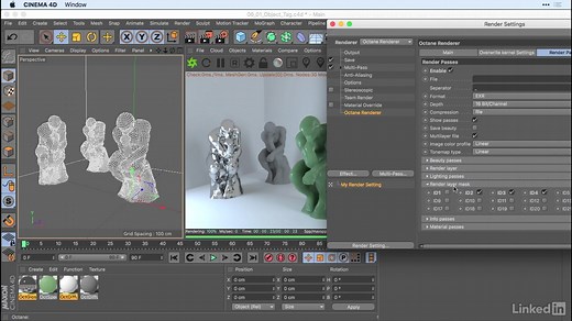 【C4D】【octane】【Lynda】OC标签 体积光 卡通材质 详解