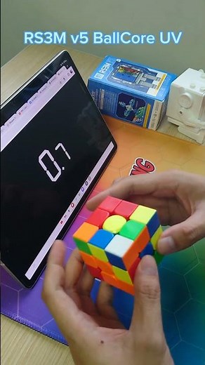 RS3M v5 BallCore UV test solve #hntcubing #moyucube #rs3mv5