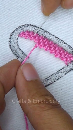 749K views · 4.3K reactions | So pretty heart shape hand embroidery tutorial! #cute #diy #satisfying #useful #tutorial #design #reels #trending #stitch #viral #viralreels #hand #diycrafts #virals #handmade #support #easy #everyone #embroidery #viralvideo #trendingvideo #reelsfb #fypシ゚ #fbreels #reelsvideo | Crafts & Embroidery | Facebook