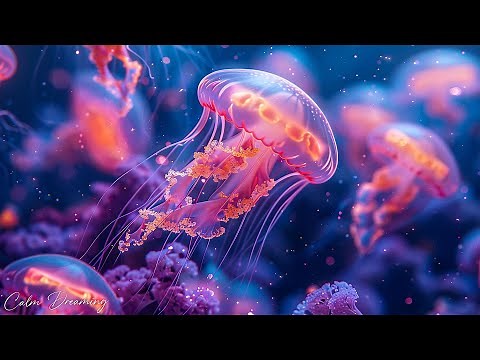 Calming Jellyfish Aquarium ~ Meditation Music for Sleep & Sleeping, Stress Relief & Massage #3