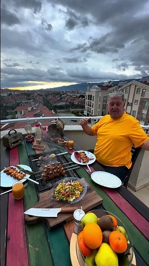 WE HAD A BARBECUE FEAST ON THE HOME TERRACE..! #barbecue #grill #food #cooking #grill