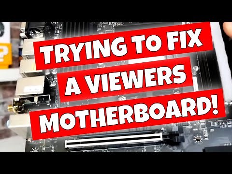 Trying To FIX Viewers DEAD Motherboard MSI B550M Pro VDH WiFi Solid CPU Debug LED
