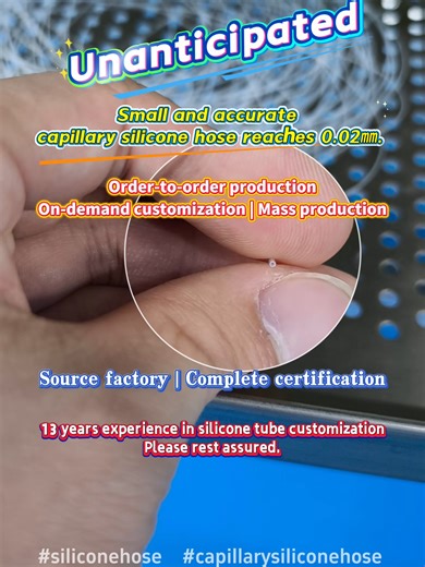 http://www.medicalsiliconetube.com/silicone-multi-row-tube-food-grade-porous-silicone-tube.html Unanticipated, Small and accuratecapillary silicone hose reaches 0.02mm. Order-to-order production, On-demand customization | Mass production, Source factory | Complete certification,13 years experience in silicone tube customization, Please rest assured.