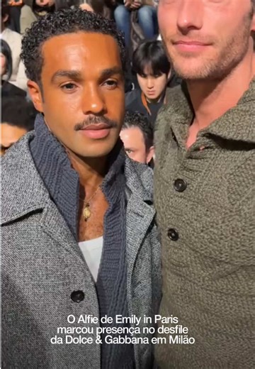 Alfie e Emily no Desfile da Dolce & Gabbana