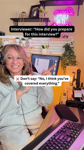 Interviewer: “How did you prepare for this interview?” ❌ Please don’t say: “I didn’t prep much.” Instead say this: ✔️ I researched your company and recent updates ✔️ I connected the job description to my skills ✔️ I reviewed industry trends ✔️ I prepared thoughtful questions That answer shows strategy — not just memorization. Save this before your next interview. Follow for real WFH job leads, interview tips, and remote work value. 🔗 Tools I use are in my bio. Disclosure: I may earn from qualif