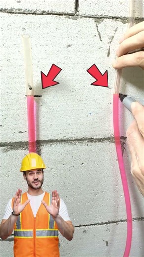 Watch how a perfectly level line is marked #construction #tips