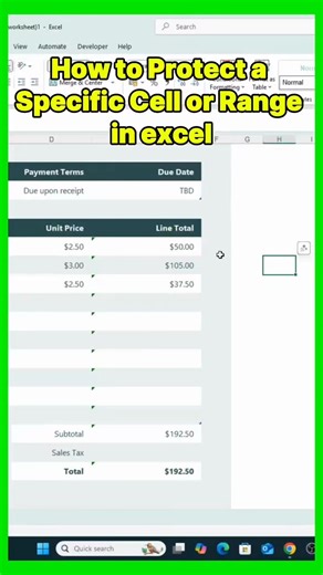 Shamsudeen Idris | How to protect a specific cell or range in excel. #excelskills #microsoftexcel #Excel #exceltips | Instagram