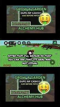 [NEW] Grow a Garden DUPE Script + INF Cash Script : Alchemy Hub #roblox