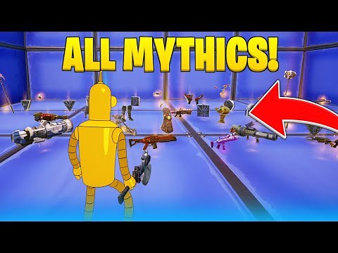 OG MYTHIC ITEMS in Fortnite Creative MAP CODE! (Vaulted Items)
