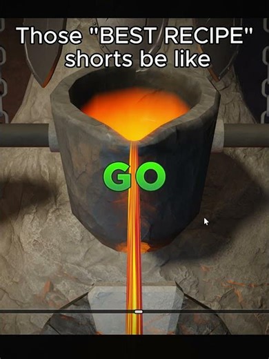 The forge "BEST RECIPE" shorts be like #roblox