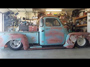 1954 Chevy 5 Window Deluxe 3100 short bed GMC Truck Air Bagged Part 1