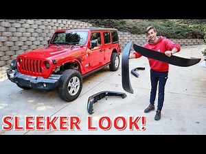 Installing NEW Fender Flares on My JL Jeep Wrangler! Video