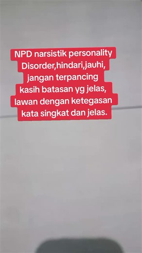 NPD narsistik personality Disorder #npd #edukasi