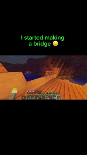 Day 11: Bridge building in style 🌉 #MinecraftShorts #buildingprogress