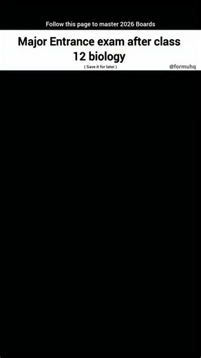 FormuHQ | CheatSheets on Instagram: "🎯 Top Entrance Exams After Class 12 Biology! From NEET to IPU CET — here’s your complete roadmap to a career in medical, paramedical, and life sciences 🧬📚 👉 Save this for future reference & share with your bio squad! Follow @formuhq for more career breakdowns like this 💡 . Save 📌 | Share 🔁 | Follow 💼 . . #CareerAfter12th #BiologyStudents #NEET2025 #MedicalEntrance #CareerGuide #FormuHQ #StudyTips #EducationIndia #biologycareerindonesia"