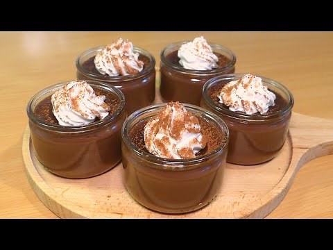 【Sugar-Free】 Chocolate Pudding | No Gluten! No Gelatin! Low Carb! Healthy Chocolate Dessert Cream
