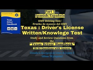 Española | Texas DMV driving Handbook Questions | SPANISH | PART 1 | 50 questions | DPS