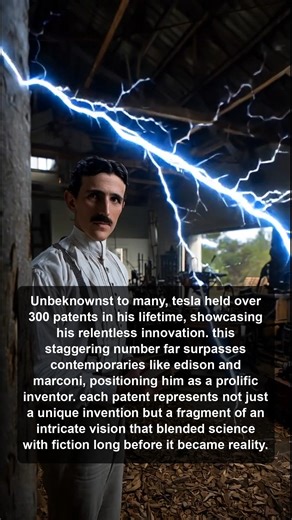 45K views · 951 reactions | Discover how Nikola Tesla’s over 300 patents revolutionized innovation, surpassing contemporaries like Edison and Marconi, blending science with fiction in a remarkable vision of the future. | Nikola Tesla Pioneer | Facebook
