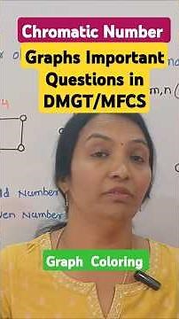 Chromatic Number in Graph Theory || #DMGT #MFCS #JNTUGV #JNTUA #JNTUK ||