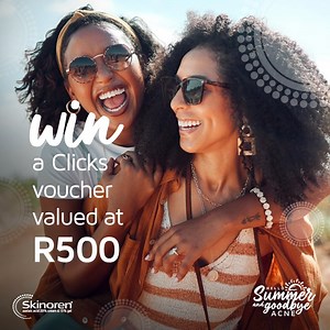 WIN* WITH SKINOREN®! Try Skinoren’s® triple action acne therapy with azelaic acid and enjoy a #clearskin summer! ☀️⛱ WIN* a R500 Clicks voucher for your next Skinoren® purchase because Skinoren® is available over-the-counter. COMMENT TO ENTER: #clearskin with Skinoren® #acnetreatment @TheSkinPeople. Share the ❤️ LIKE and SHARE if you think that your friends want to enjoy a #clearskin summer too. #win #giveaway #acne #acneskin #skincare *Competition terms & conditions apply visit https://bit.ly/4