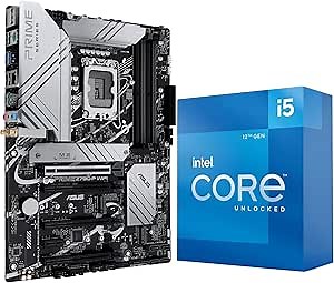 INLAND by Micro Center CPU Motherboard Intel Core i5-12600K 10 Cores up to 4.9 GHz Unlocked Desktop Processor w/Integrated Graphics Plus ASUS Prime Z790-P WiFi DDR5 Gaming Motherboard