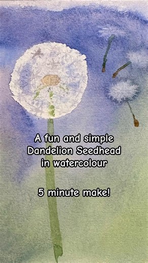 You don’t need to be a watercolour master to paint this dandelion seed head! | The Artery Art Shop and Classes