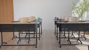 Interior School Office Prepared Lesson Pandemic Stock Footage Video (100% Royalty-free) 1076623088 | Shutterstock