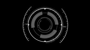 Hud Circle User Interface On Isolated Stock Footage Video (100% Royalty-free) 1048633015 | Shutterstock