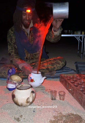 the famous tergui tea 🇩🇿#djanet_algerie🇩🇿 #algeria👇👇🔥⤵️⤵️ #algeria #voyage #trip #algerie #foryou #viral #الجزائر #الجزائر #fyp #sahara #algerienne🇩🇿 #desertlife #desert🌵 #desertlife #djanet #tourisminalgeria🇩🇿 #tenere700 #tenere #ténéré #viral #fyp #fyp #algerienne🇩🇿 #trip #algeria #الجزائر