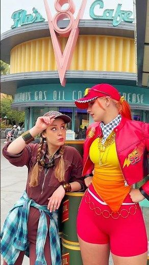 Mater and Lightning McQueen disneybound at ‪@Disneyland‬ with ‪@halcybella‬ 🏎️⚡️