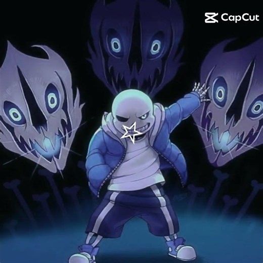 Sans the skeleton figthting with gaster blasters #capcutedit #editingvideo #sans #undertale