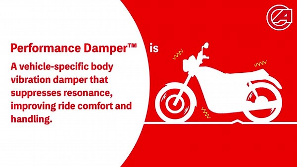 Active Motorcycle Performance Damper™ to reduce road and engine vibrations and improve stability