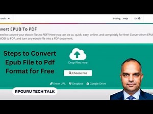 Steps to Convert Epub File to Pdf Format for Free