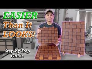 Basket Weave End Grain Cutting Board | DIY Tutorial Step-by-Step Guide!