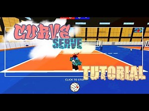 How to do Curve Serve(curve serve tutorial)| Volleyball 4.2 |