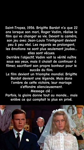 Brigitte Bardot, Roger Vadim et Jean-Louis Trintignant : le film qui a tout changé // #shorts #viral