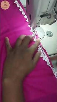 How to attach lace to fabric | কীভাবে কাপড়ে লেইস লাগাবেন