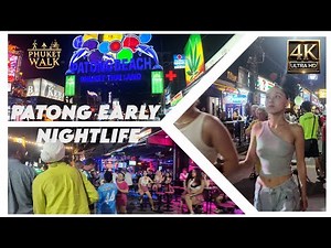Phuket Walk: 4K Thailand Patong Phuket | Night Life High Season 🌴 Adventure at Bangla! ASMR