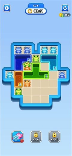 Collect the frog puzzle game