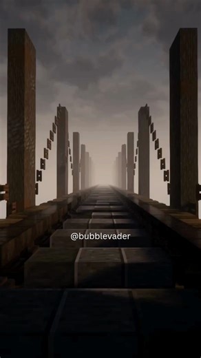 Liminal Train Tracks #liminalspace #backrooms #abandonedplaces #minecraft #bubblevader