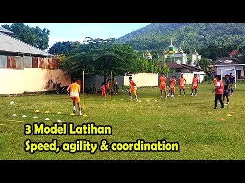 Latihan kecepatan, kelincahan dan koordinasi untuk pemain sepakbola