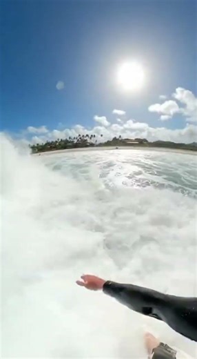 POV: crystal clear barrel moment #surf #surfing #ocean